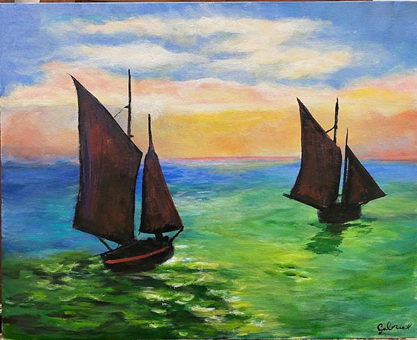 Barcos 40 x 50 - Ast